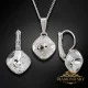 Komplekts "Apžilbinošs Spīdums IV (Crystal)" ar Swarovski™ kristāliem